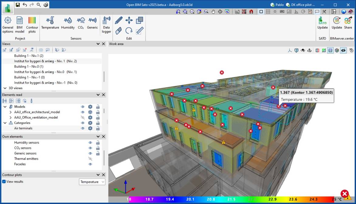 A European research project develops an app that represents the energy data of a building in a 3D model thanks to BIM technology