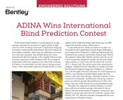 Engineered Solutions: ADINA Wins International Blind Prediction Contest