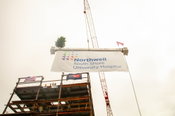 South Shore University Hospital celebrates steel topping off ceremony for new pavilion