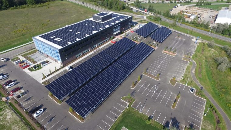 Canada’s First Certified Zero-Carbon Building Offsets its Energy Use Over Three Years with Rooftop and Carport Solar System