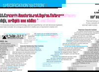 Specification Section: 2024 Concrete Products and Design Software for Buildings, Bridges and Roads