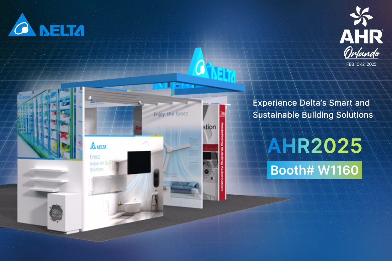 Delta’s Unified Platform of Solutions for Smart and Sustainable Buildings, DIBT, Featured at AHR Expo 2025