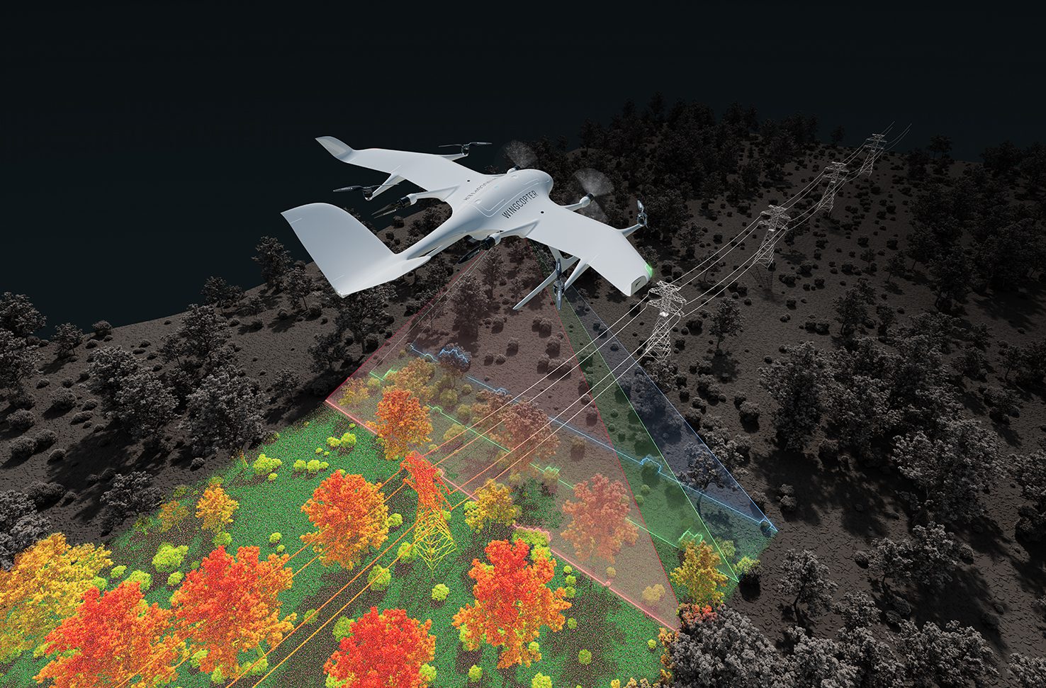 Wingcopter extends range of applications to long-range LiDAR surveying
