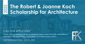 Applications Now Open for FK Architecture’s Annual Robert and Joanne Koch Scholarship for Architecture Students in Central Florida