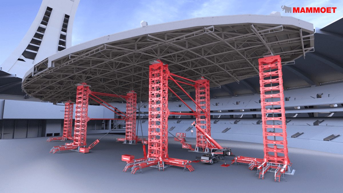 Mammoet awarded contract to help renovate Montreal’s Olympic stadium