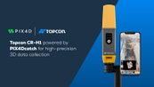 PIX4Dcatch is an integral component of Topcon’s newest handheld scanning solution, the CR-H1, designed for accurate reality capture