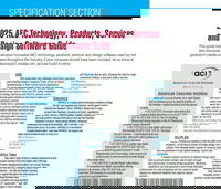 Specification Section: 2025 AEC Technology, Products, Services and Design Software Guide