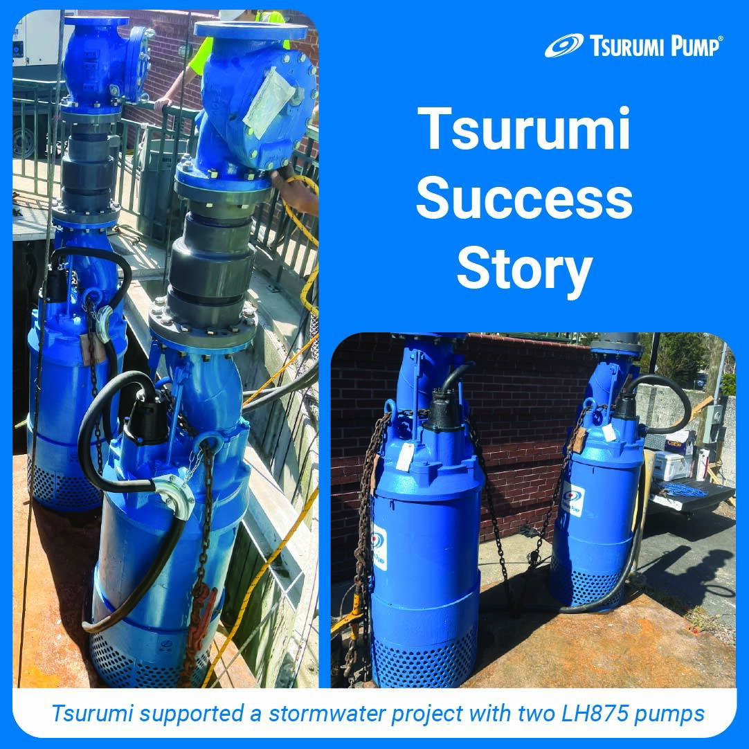 Tsurumi Pump Delivers Reliable Dewatering Solution for Critical Stormwater Infrastructure Project