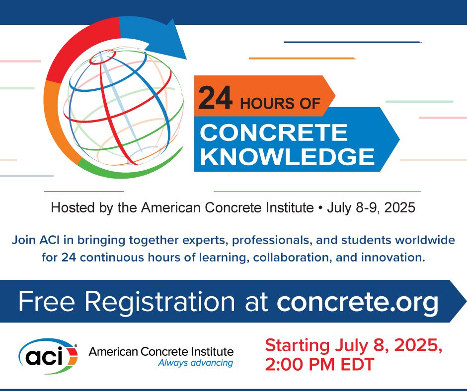 ACI Announces 5th Annual 24 Hours of Concrete Knowledge