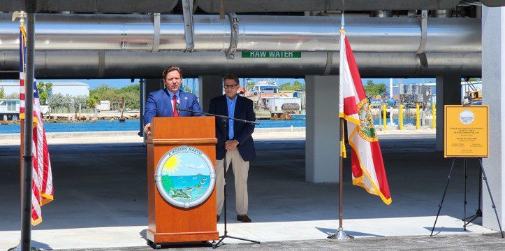 Florida governor opens new $47M reverse osmosis water treatment facility on Stock Island