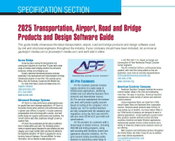 Specification Section: 2025 Transportation, Airport, Road and Bridge Products and Design Software Guide