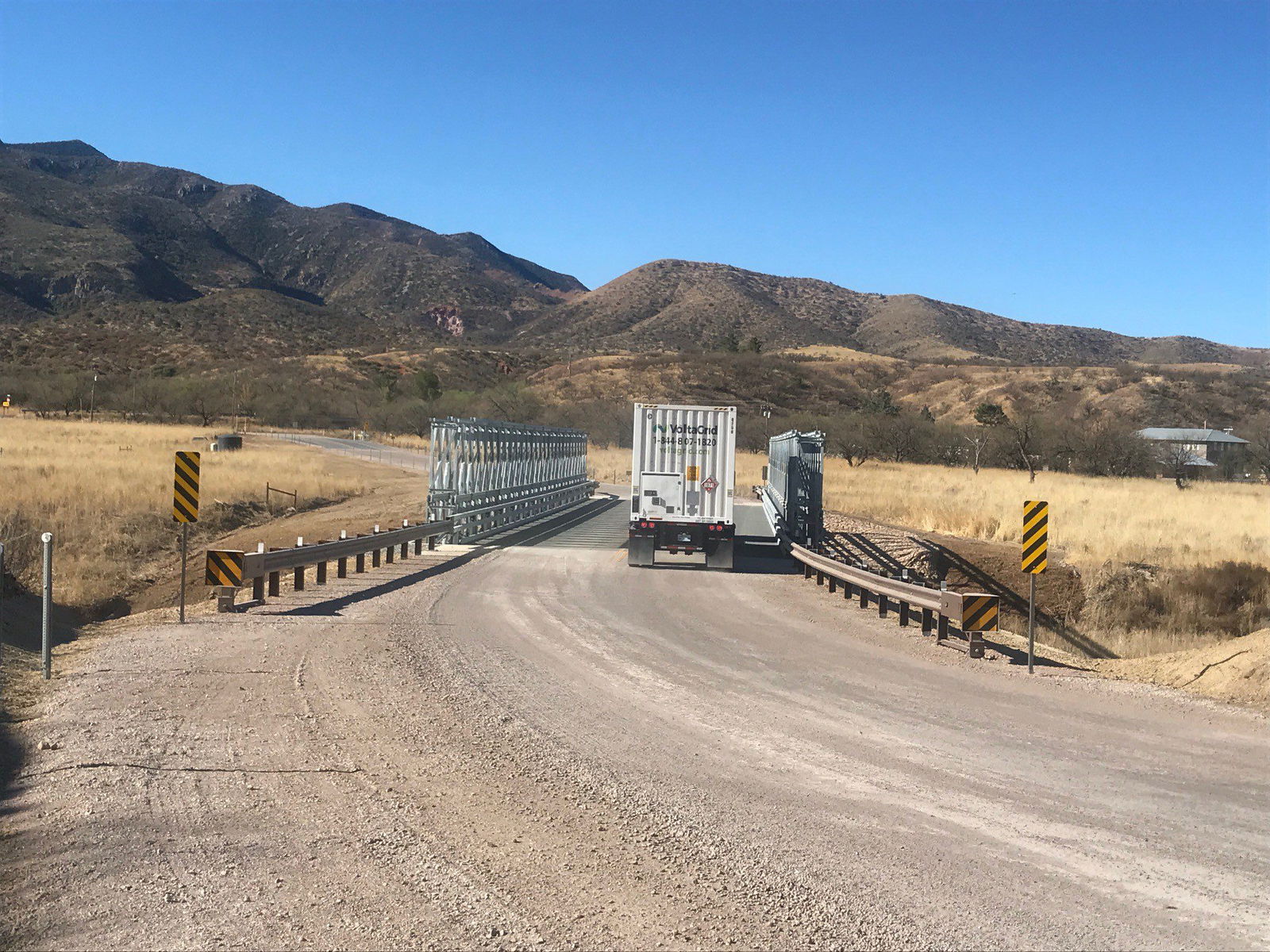 Acrow Bridge Installed to Improve Access to Mine Development Project Site in Santa Cruz County, Arizona