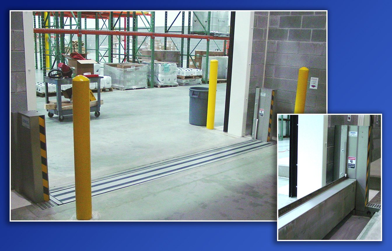 DENIOS Containment Barriers Automatically Protect Against Floods, Spills, and Sprinkler Discharge