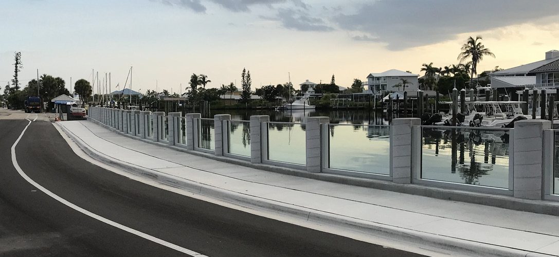 A Glass Seawall in Florida Balances Function with Aesthetics