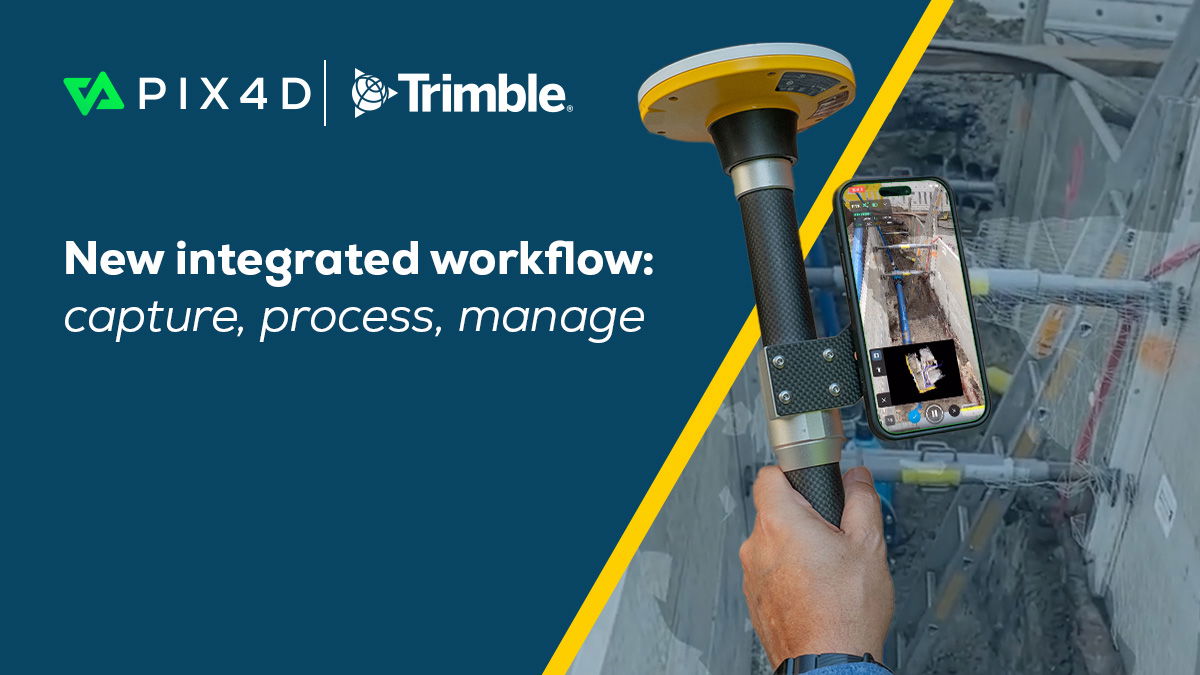 Pix4D to provide an accurate data capture workflow with PIX4Dcatch and Trimble Connect