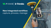 Pix4D to provide an accurate data capture workflow with PIX4Dcatch and Trimble Connect