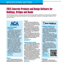 2025 Concrete Products and Design Software for Buildings, Bridges and Roads
