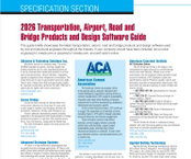 Specification Section: 2026 Transportation, Airport, Road and Bridge Products and Design Software Guide