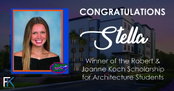 FK Architecture Awards 2026 Robert and Joanne Koch Scholarship to Stella Willy