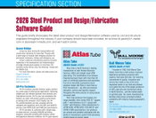 Specification Guide: 2026 Steel Product and Design/Fabrication Software Guide