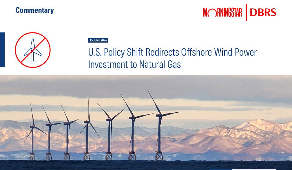 U.S. Policy Shift Redirects Offshore Wind Power Investment to Natural Gas