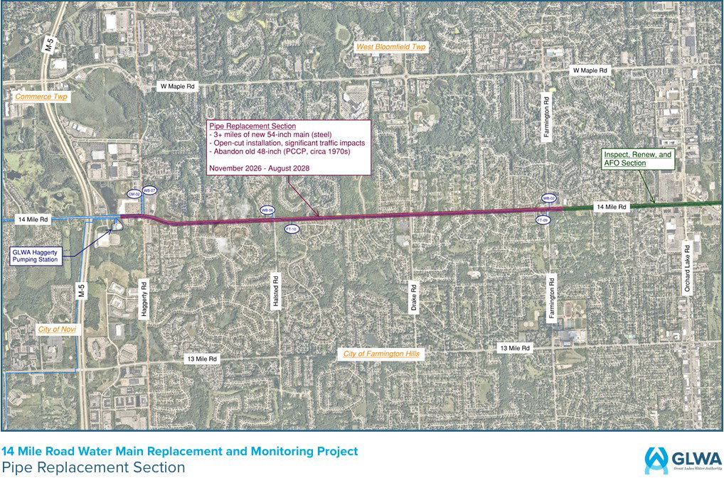 GLWA Announces Comprehensive Water Main Improvements to Strengthen Reliability in an Area of Oakland County Hard Hit by Service Interruptions