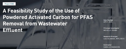 New study tests powdered activated carbon for PFAS removal in wastewater effluent