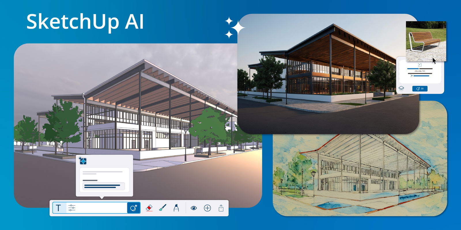  Trimble Launches SketchUp AI, a New Suite of AI-Powered Modeling, Visualization and Help Tools